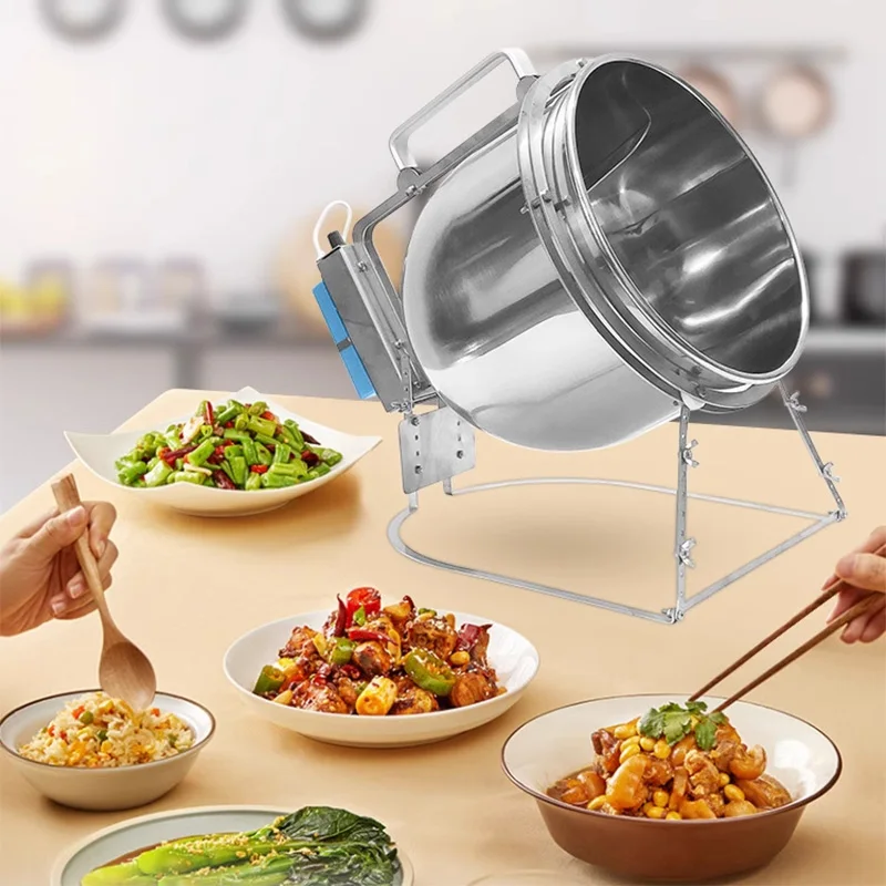 Home Cooking Machine - مقلاة تحريك من الفولاذ المقاوم للصدأ